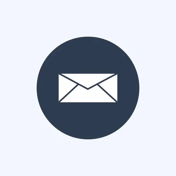 Solid envelope icon — Stock Vector