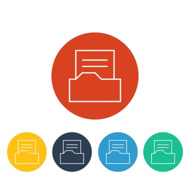 Klasör simgesindeki vektör dosyası