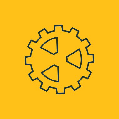 vektör dişli simgesini