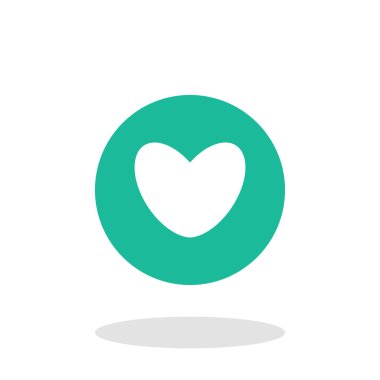 vektörel kalp simgesi