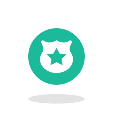 Vektör polis işareti simgesi