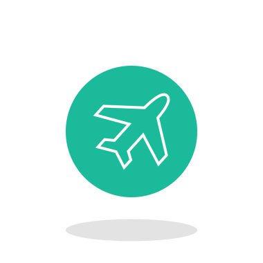 Vektör uçak simgesi