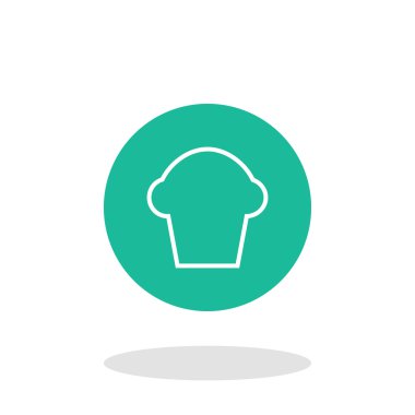 vektör cupcake simgesi