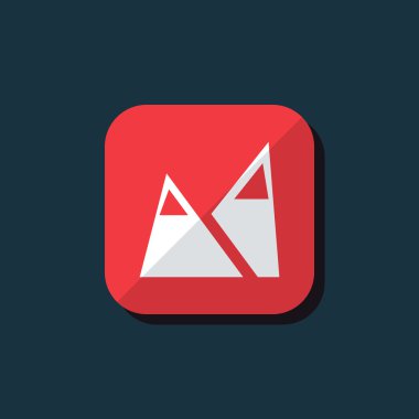 vektör dağ simgesi