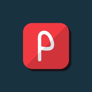 Vektör Park işareti simgesi