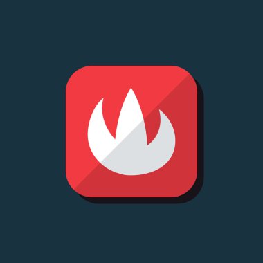 vektör yangın simgesi