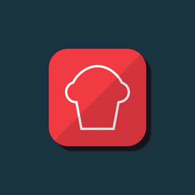 vektör cupcake simgesi