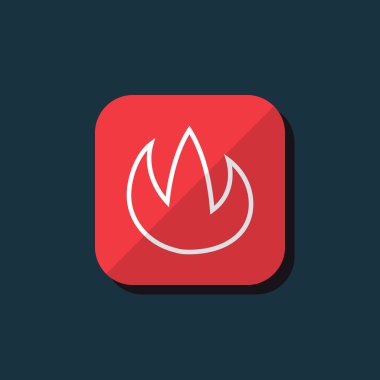 vektör yangın simgesi