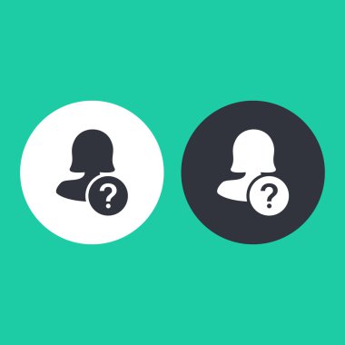 Dört renk katı kadın kullanıcı simgesi