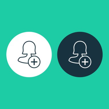 Dört renk katı kadın kullanıcı simgesi