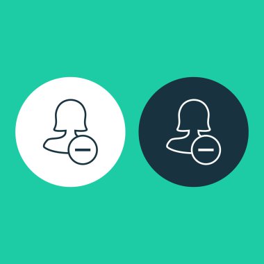 Dört renk katı kadın kullanıcı simgesi