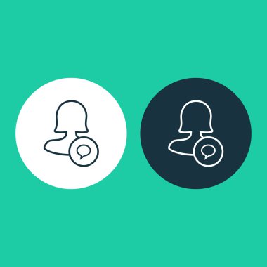 Dört renk katı kadın kullanıcı simgesi