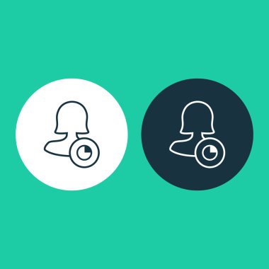 Dört renk katı kadın kullanıcı simgesi