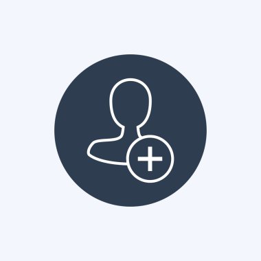 İnce çizgi erkek kullanıcı simgesi