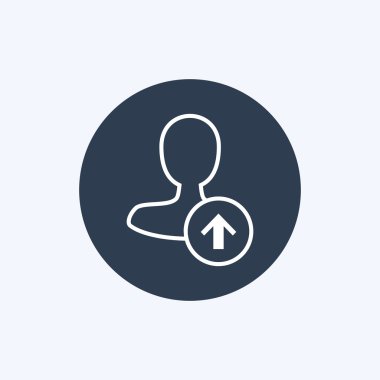 İnce çizgi erkek kullanıcı simgesi