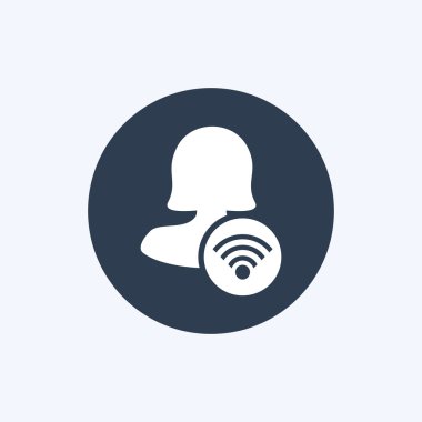 Katı kadın kullanıcı simgesi