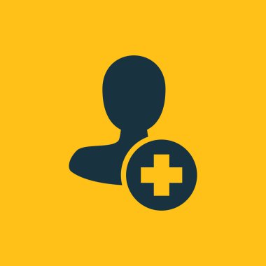 Dört renk katı erkek kullanıcı simgesi