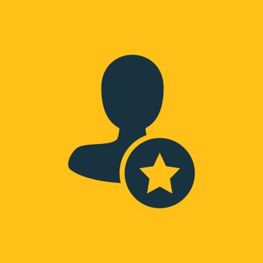 Dört renk katı erkek kullanıcı simgesi