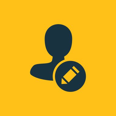 Dört renk katı erkek kullanıcı simgesi