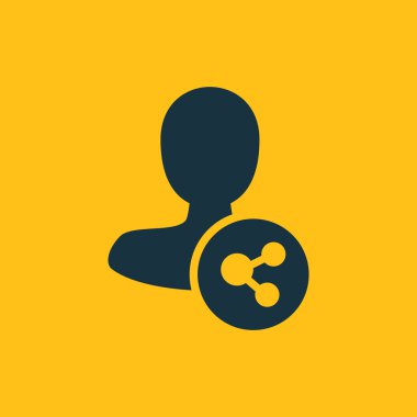 Dört renk katı erkek kullanıcı simgesi