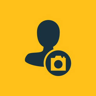 Dört renk katı erkek kullanıcı simgesi