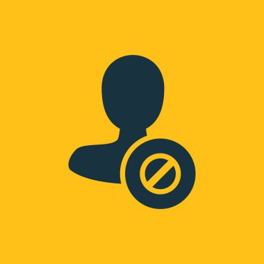 Dört renk katı erkek kullanıcı simgesi