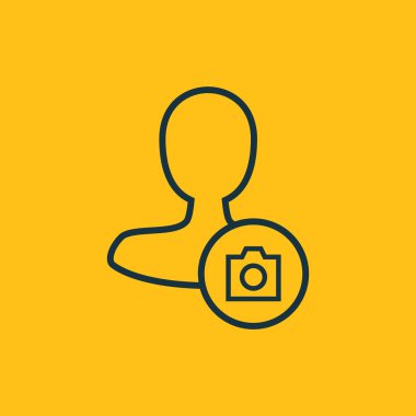 Dört renk katı erkek kullanıcı simgesi