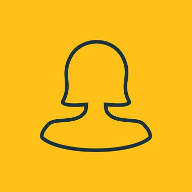 Dört renk katı kadın kullanıcı simgesi