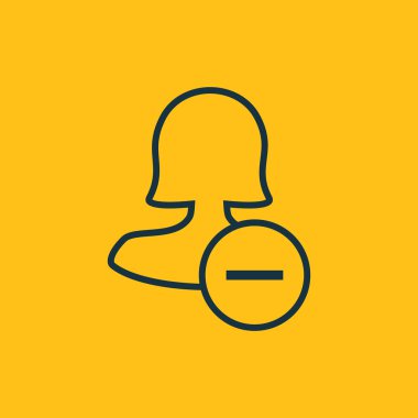 Dört renk katı kadın kullanıcı simgesi