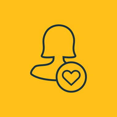 Dört renk katı kadın kullanıcı simgesi