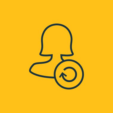 Dört renk katı kadın kullanıcı simgesi