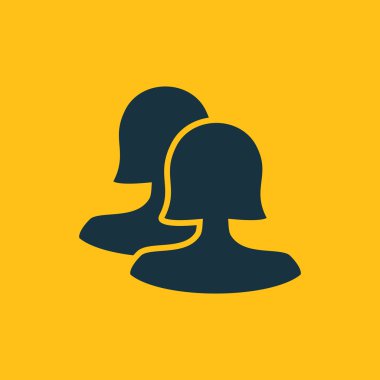 Dört renk katı kullanıcı iletişim simgesini