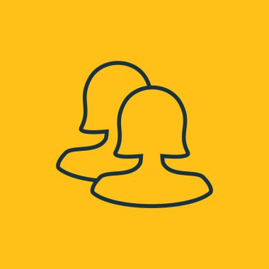 Dört renk katı kullanıcı iletişim simgesini