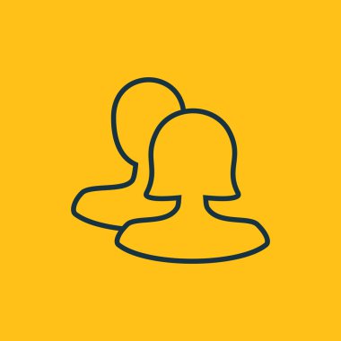 Dört renk katı kullanıcı iletişim simgesini