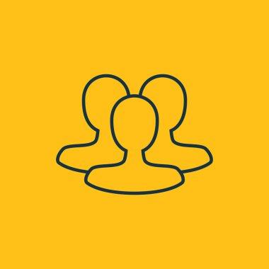 Dört renk katı kullanıcı iletişim simgesini