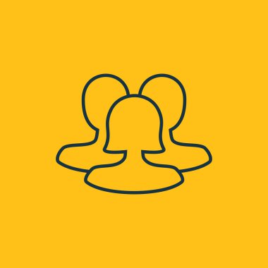 Dört renk katı kullanıcı iletişim simgesini