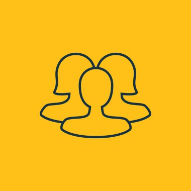 Dört renk katı kullanıcı iletişim simgesini