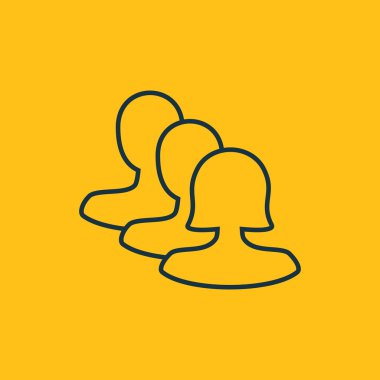 Dört renk katı kullanıcı iletişim simgesini