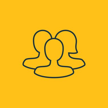 Dört renk katı kullanıcı iletişim simgesini