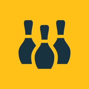 Vektör bowling pin simgesi