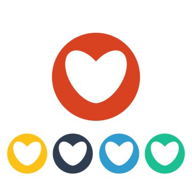 vektörel kalp simgesi