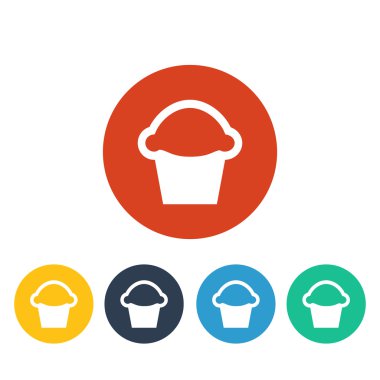 vektör cupcake simgesi