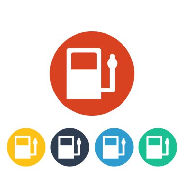 vektör benzin istasyonu simgesi