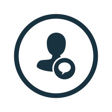 Dört renk katı erkek kullanıcı simgesi