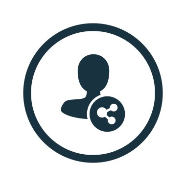 Dört renk katı erkek kullanıcı simgesi