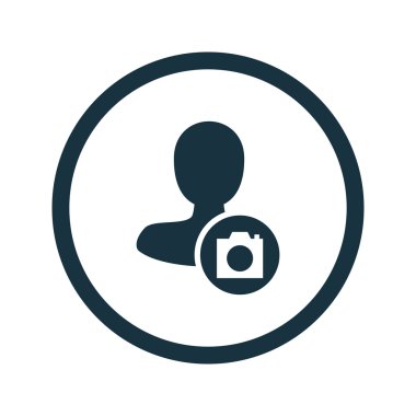 Dört renk katı erkek kullanıcı simgesi