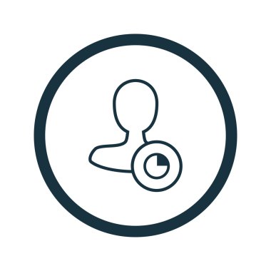 Dört renk katı erkek kullanıcı simgesi