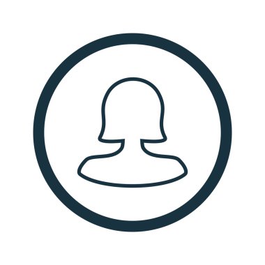 Dört renk katı kadın kullanıcı simgesi