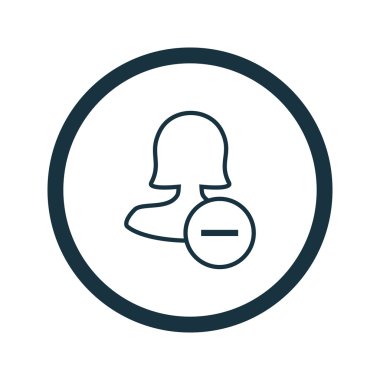 Dört renk katı kadın kullanıcı simgesi