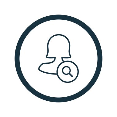 Dört renk katı kadın kullanıcı simgesi